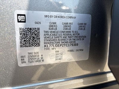2026 Chevrolet Trax 1RS